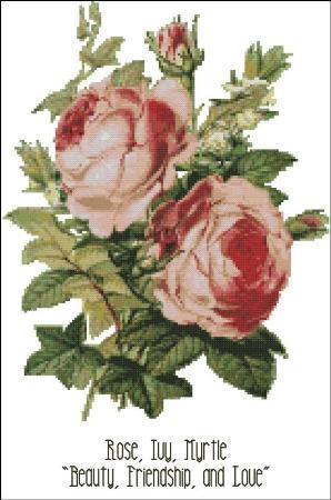 (image for) Floral Emblems 001-Rose, Ivy, Myrtle